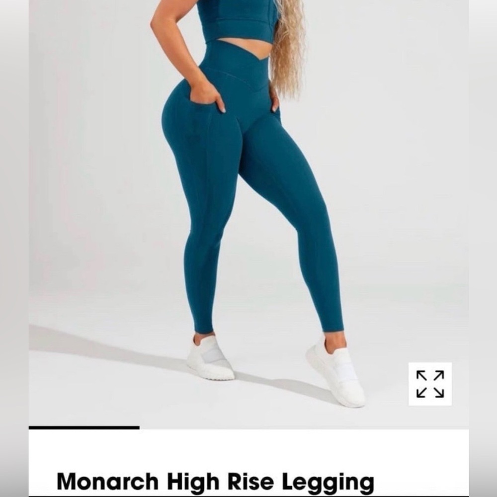 BuffBunny Monarch High Rise Teal Leggings